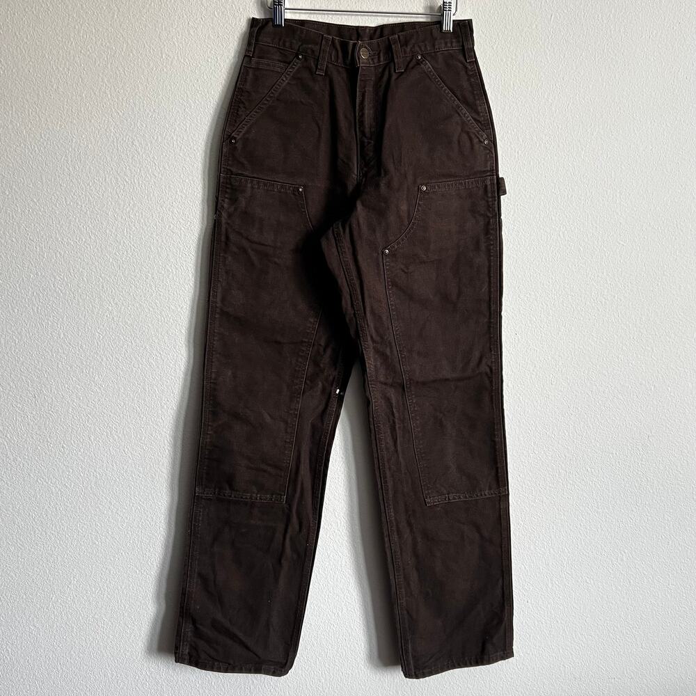 Carhartt B136 DKB brown double knee work wear carpenter pants